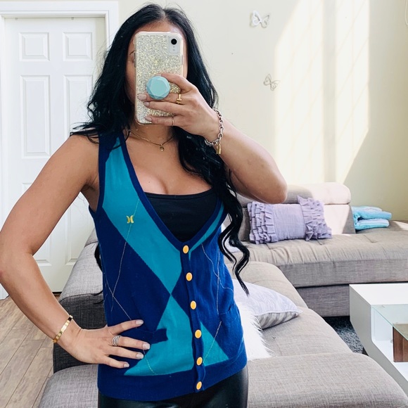 💘 HURLEY RETRO COLOR BLOCK VEST